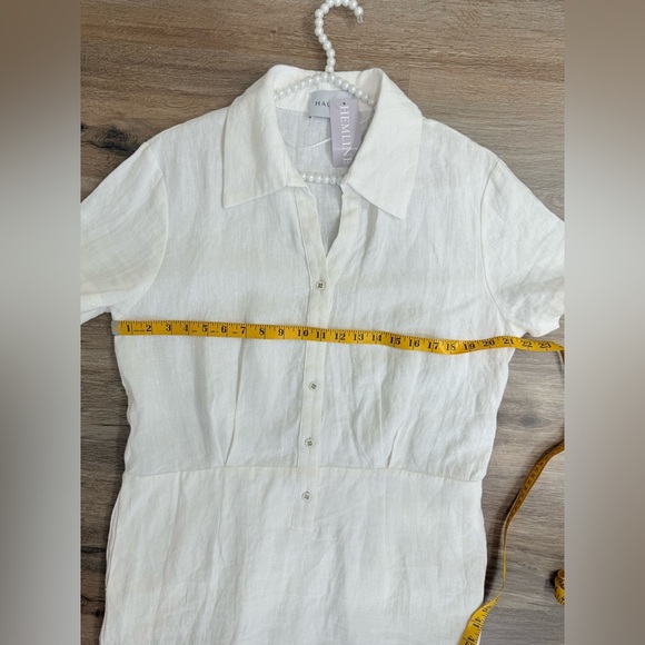 Halsen Casey Linen Shirt Dress size L NWT - Picture 9 of 12